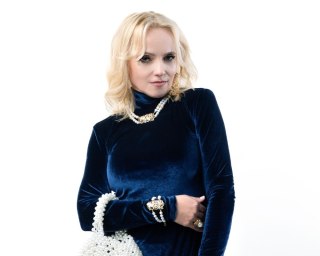 Bransoletka z pereł z kwiatową ozdobą z kolekcji Vintage (B24/JES/03AU)
