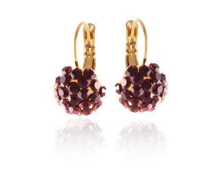 Kolczyki z kryształkami Preciosa (P8126AU-RUBY)