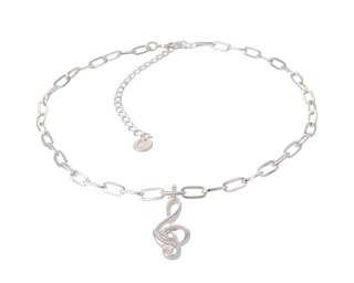 Naszyjnik klucz wiolinowy z kolekcji Basic Chain Aria Martelle długość 40 cm (C24/NUT/01AG)