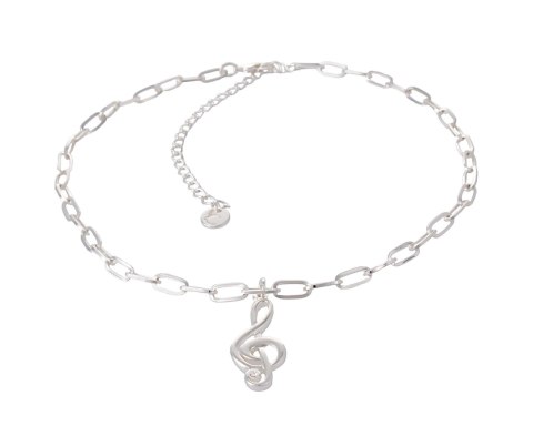 Naszyjnik klucz wiolinowy z kolekcji Basic Chain Aria Martelle długość 40 cm (C24/NUT/01AG)