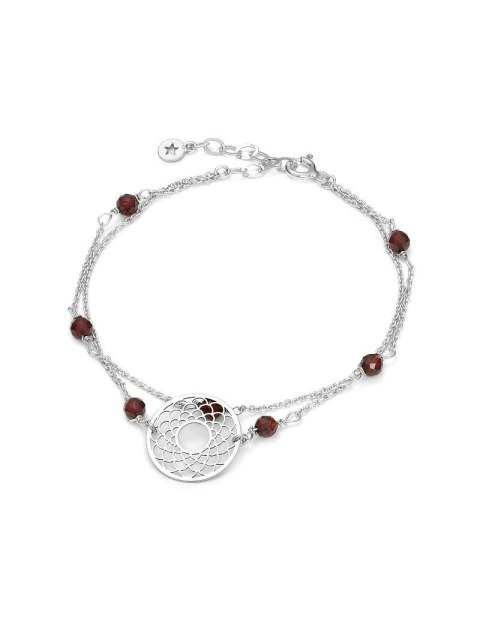 Bransoletka Granat MELANIA 925 Bransoletka Granat MELANIA 925
