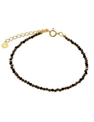 Bransoletka Piryt Spinel 925