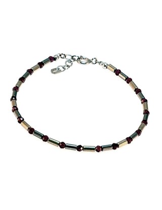 Bransoletka UNISEX Hematyt 925