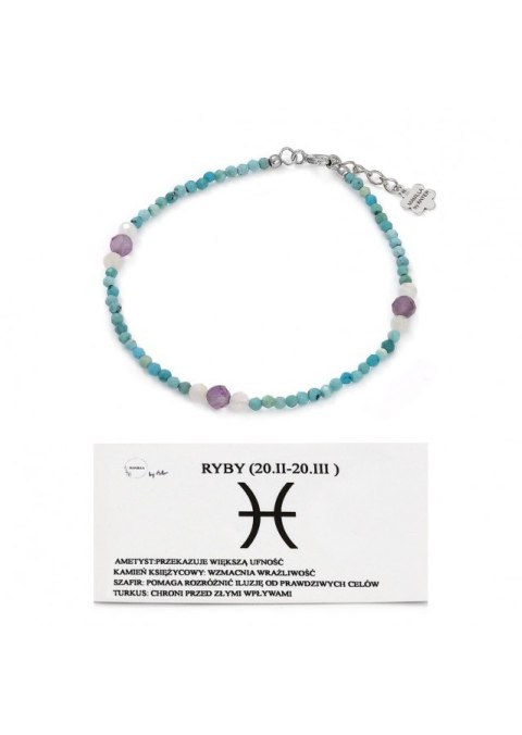 BRANSOLETKA DO ZNAKU ZODIAKU RYBY BRANSOLETKA DO ZNAKU ZODIAKU RYBY