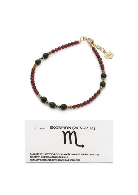 BRANSOLETKA DO ZNAKU ZODIAKU SKORPION BRANSOLETKA DO ZNAKU ZODIAKU SKORPION