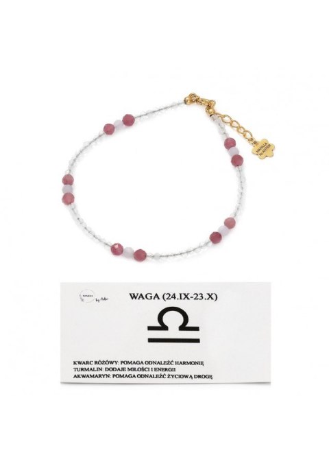 BRANSOLETKA DO ZNAKU ZODIAKU WAGA BRANSOLETKA DO ZNAKU ZODIAKU WAGA