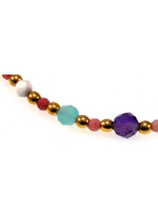 Bransoletka Ametyst Amazonit 925
