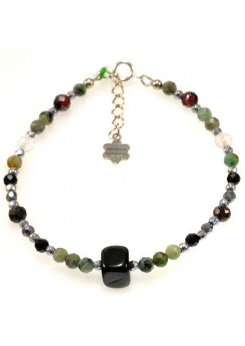 Bransoletka Granat Spinel 925 Bransoletka Granat Spinel 925