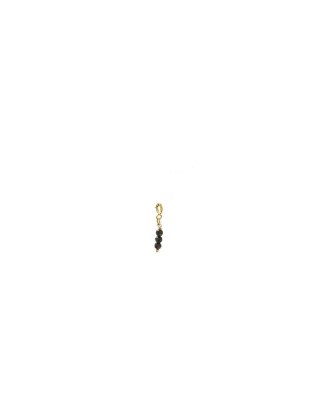 Charms CZARNY TURMALIN 925