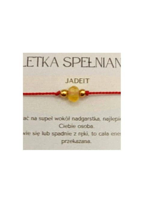 Bransoletka SPEŁNIANIA MARZEŃ Jadeit
