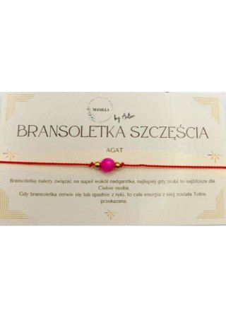 Bransoletka SZCZĘŚCIA Agat