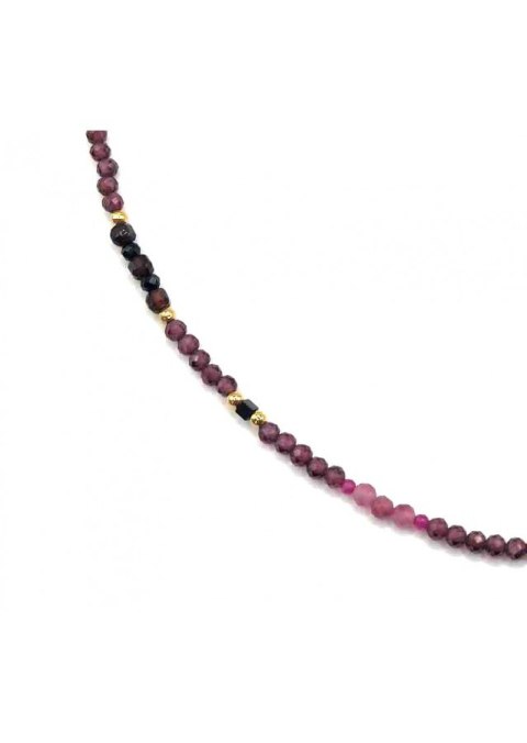 Bransoletka TURMALIN GRANAT 925