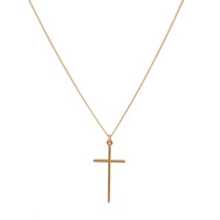 Łańcuszek męski z krzyżem 55 cm (C22/MEN/30/1AU)