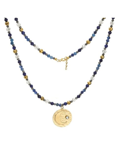 Naszyjnik KSIĘŻYC Lapis 925 Naszyjnik KSIĘŻYC Lapis 925