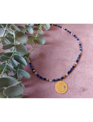 Naszyjnik KSIĘŻYC Lapis 925
