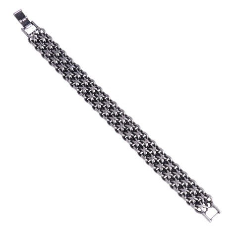 Szeroka bransoletka męska(B22/MEN/62Ag cz.)19cm Szeroka bransoletka męska(B22/MEN/62Ag cz.)19cm