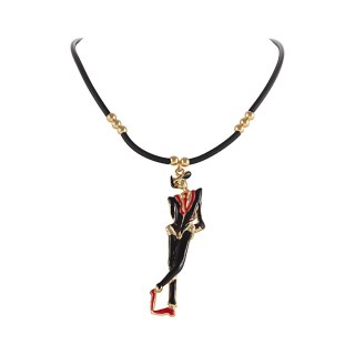 Choker kauczukowy z mężczyzną (C25/LAT/60/3AU)