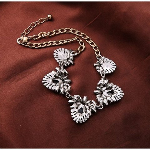 NASZYJNIK ELEGANCKI Z KRYSZTAŁKAMI N223 NASZYJNIK ELEGANCKI Z KRYSZTAŁKAMI N223