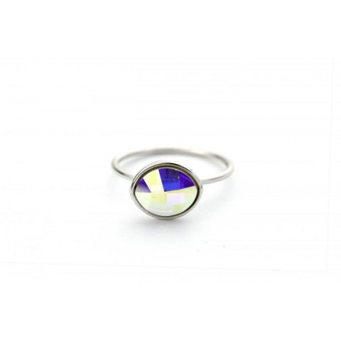 PIERŚCIONEK KRYSZTAŁEK SWAROVSKI STAL PLATEROWANA BIAŁYM ZŁOTEM PST456, Rozmiar pierścionków: US8 EU17 PIERŚCIONEK KRYSZTAŁEK SWAROVSKI STAL PLATEROWANA BIAŁYM ZŁOTEM PST456, Rozmiar pierścionków: US8 EU17