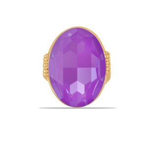 Pierścionek z dużym, kamieniem Crystal Electric Violet Ignite z kolekcji Primero (R23/ZIM/113/11AU)