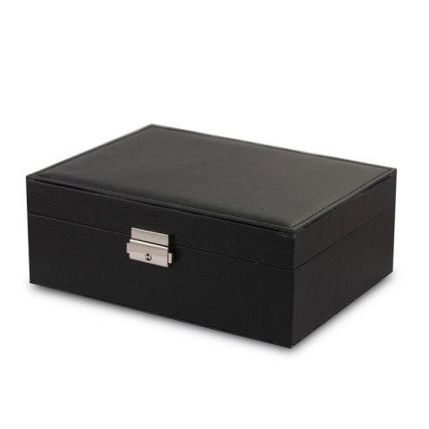 Szkatułka na biżuterię, etui, organizer, pudełko czarna
