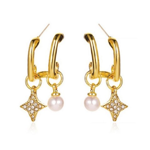 KOLCZYKI WISZĄCE PODWÓJNE SZTYFT