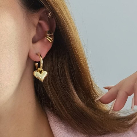 KOLCZYKI sztyfty serca wiszące