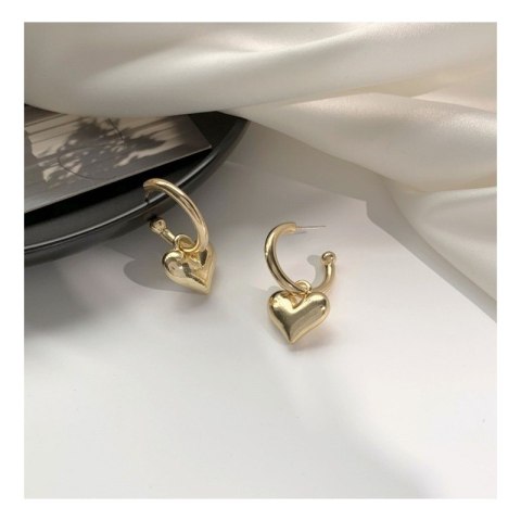 KOLCZYKI sztyfty serca wiszące