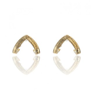 KOLCZYKI zausznice złote trójkąty