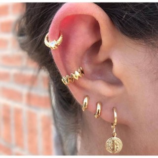 KOLCZYKI zestaw 5w1 nausznice