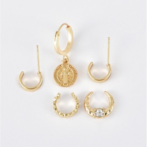 KOLCZYKI zestaw 5w1 nausznice