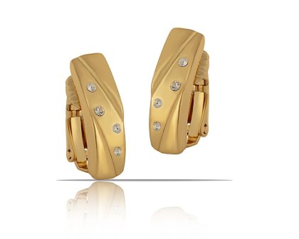 Klipsy z kryształkami Preciosa z kolekcji Classic